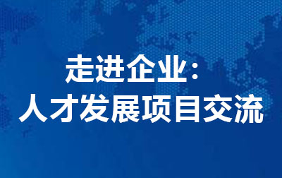 走进企业：人才发展项目交流